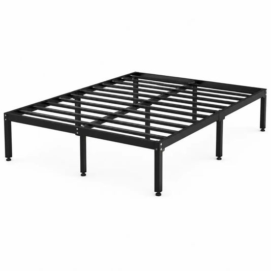 Base de cama de metal negro 200 cm x 150 cm