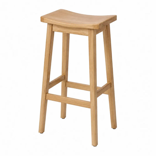 Taburete de madera de roble de 75 cm