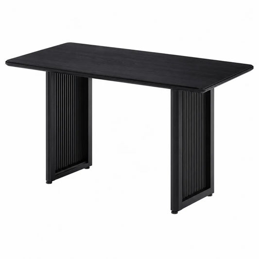 Mesa de comedor de madera negra